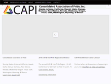 Tablet Screenshot of capride.org